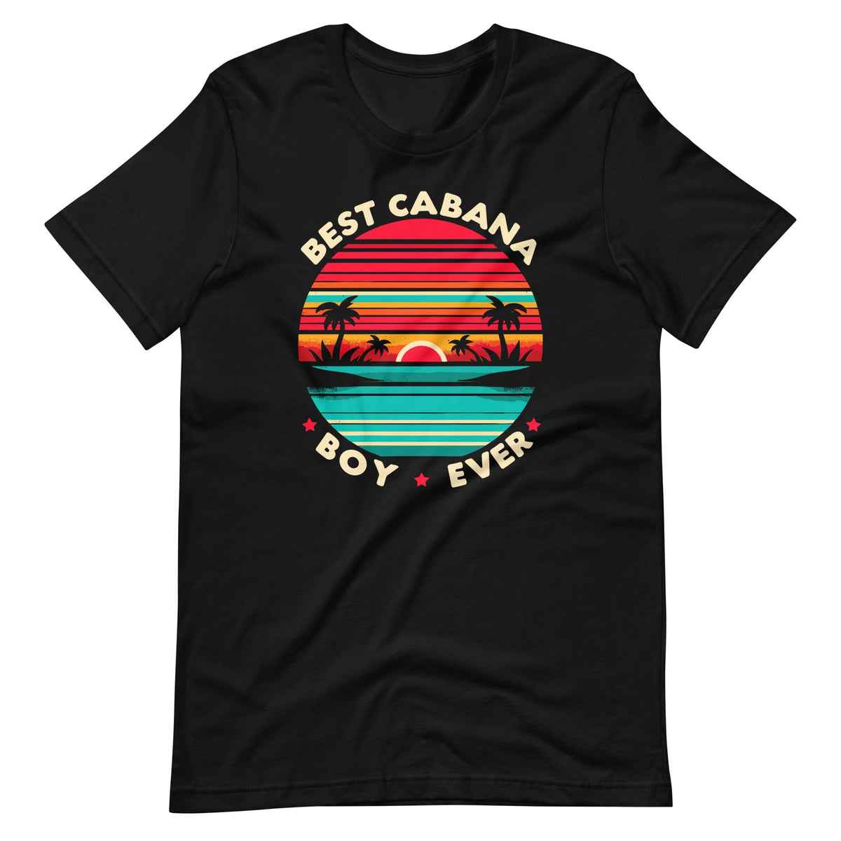 Colorful Sunset Palm Tree Best Cabana Boy Ever Unisex product image 2