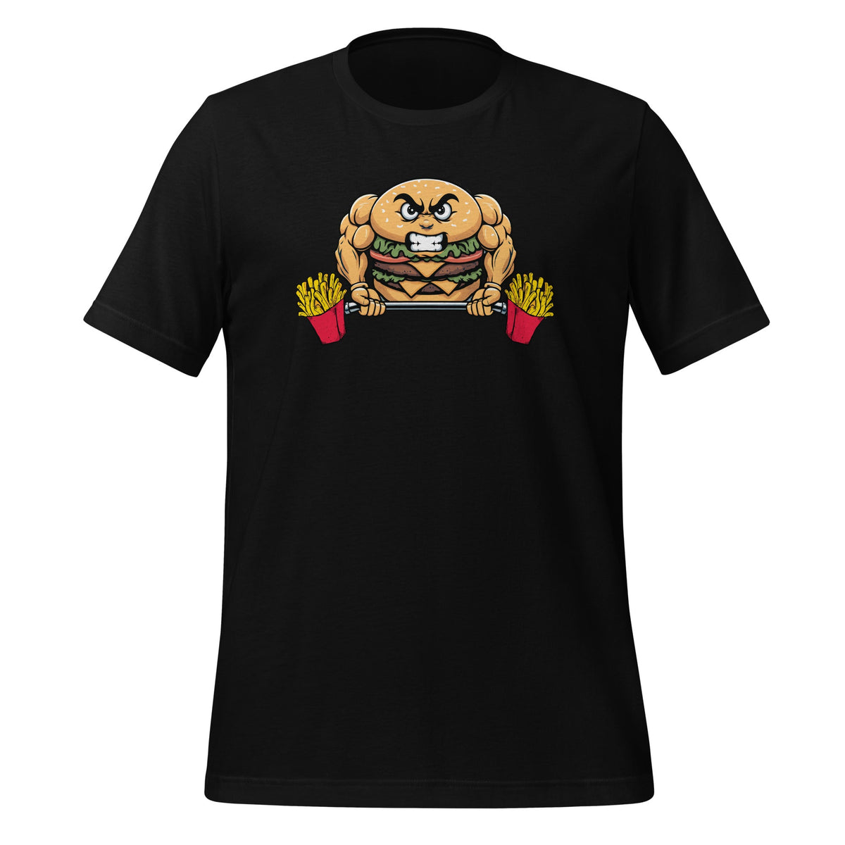 Hamburger Lifting Fries Cheeseburger Fast Food Lovers product image 1