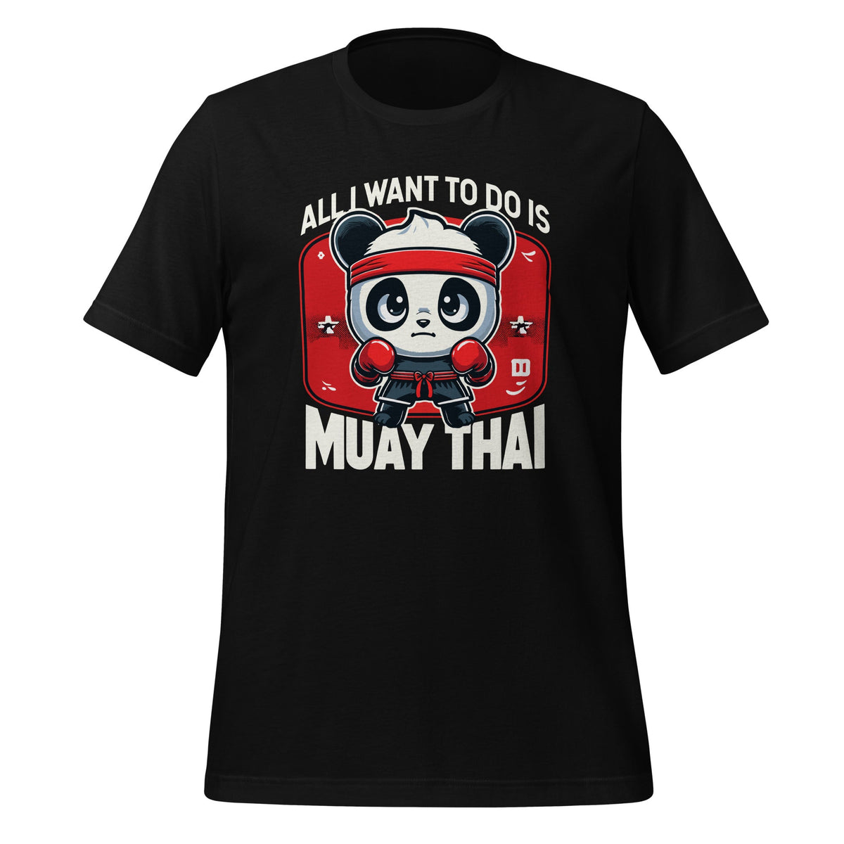 Muay Thai Panda All I Want To Do Is Cute Fighter Boxer product image 1