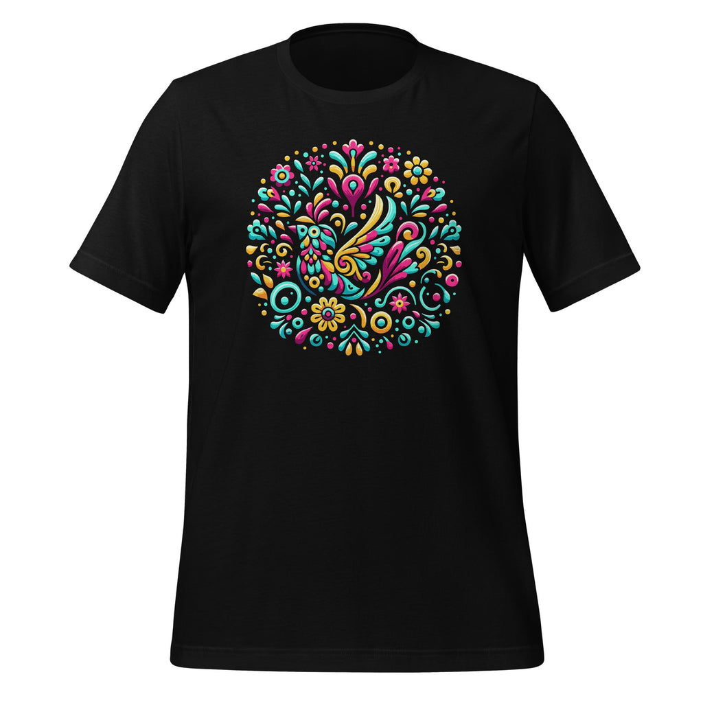 Floral Bird Otomi Mexican Embroidery Style Mexicano Unisex product image 1