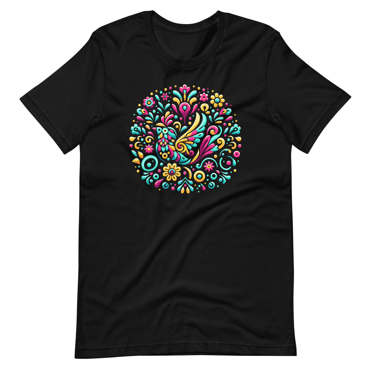 Floral Bird Otomi Mexican Embroidery Style Mexicano Unisex product image 2