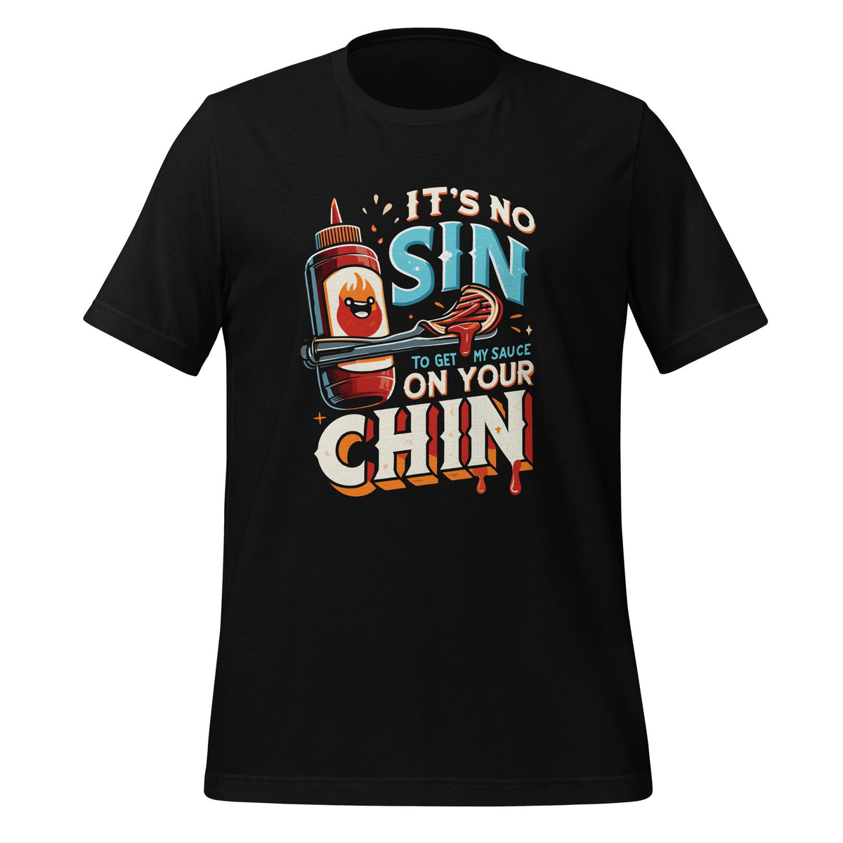 It's No Sin To Get My Sauce Funny BBQ Grill Barbecue Month product image 1