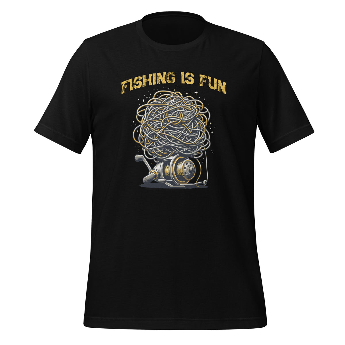 Fishing Is Fun Bird's Nest Funny Trendy Art Unisex T-Shirt product image 1