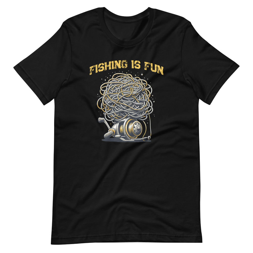 Fishing Is Fun Bird's Nest Funny Trendy Art Unisex T-Shirt product image 2