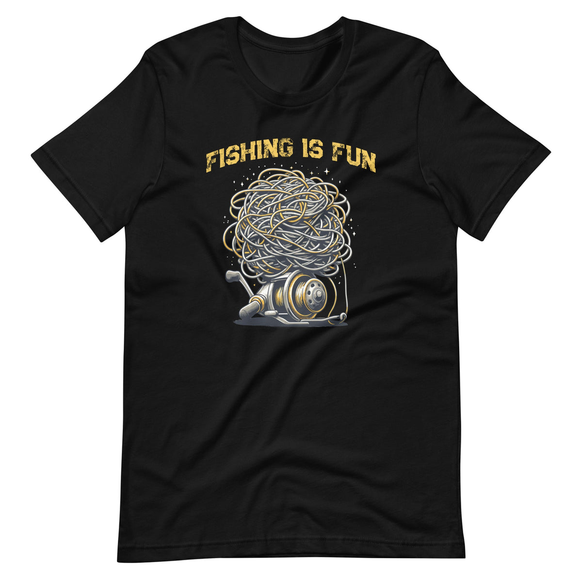 Fishing Is Fun Bird's Nest Funny Trendy Art Unisex T-Shirt product image 2