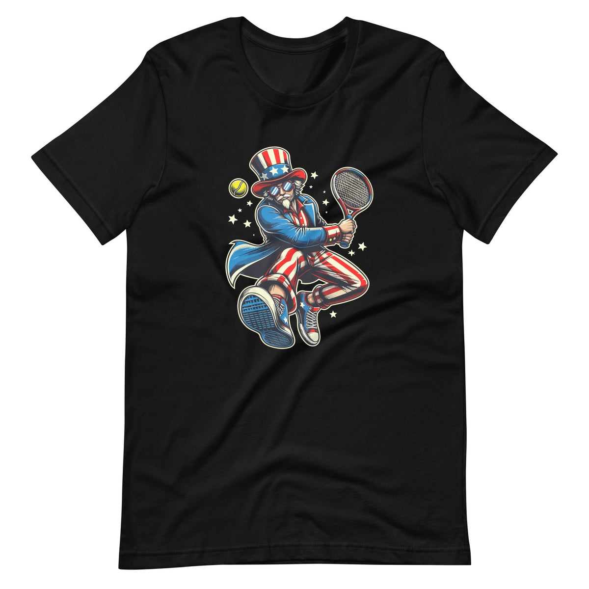 Patriotic Uncle Sam Tennis Player Sports 4th of July Unisex product image 2