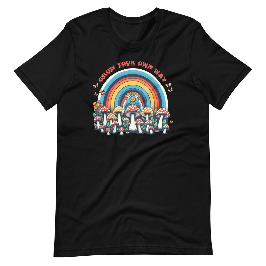 Grow Your Own Way Rainbow Mushrooms Flower Groovy Vintage product image 2