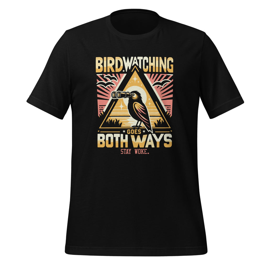 Birdwatching Goes Both Ways Funny Bird Watcher Day Unisex product image 1