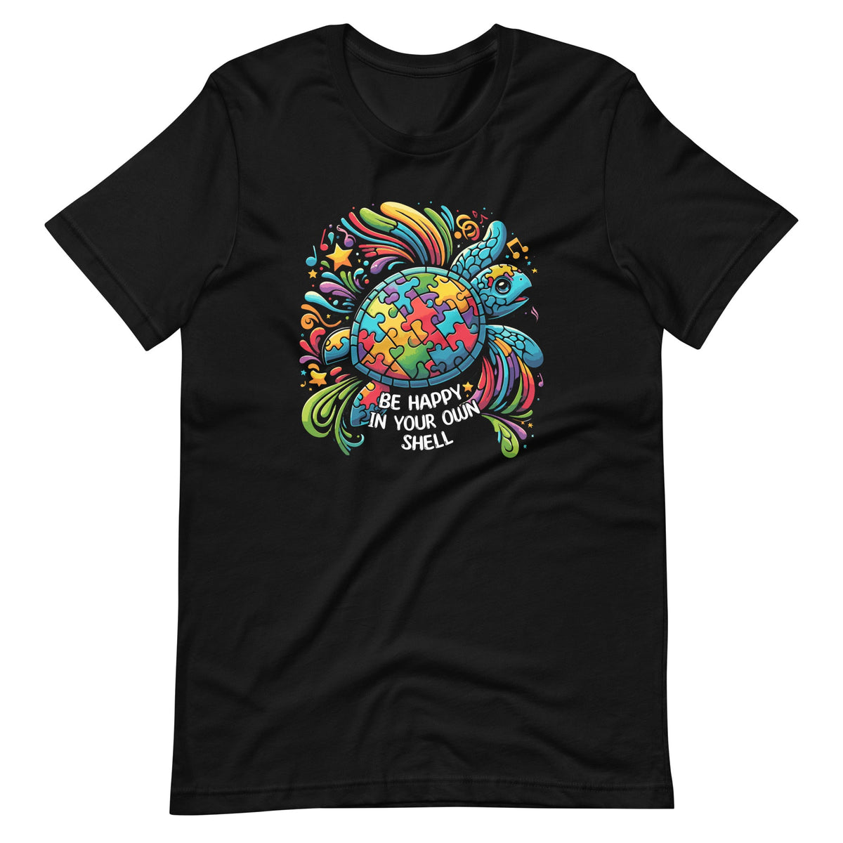 Puzzle Turtle Be Happy In Your Own Shell Autism Awareness product image 2