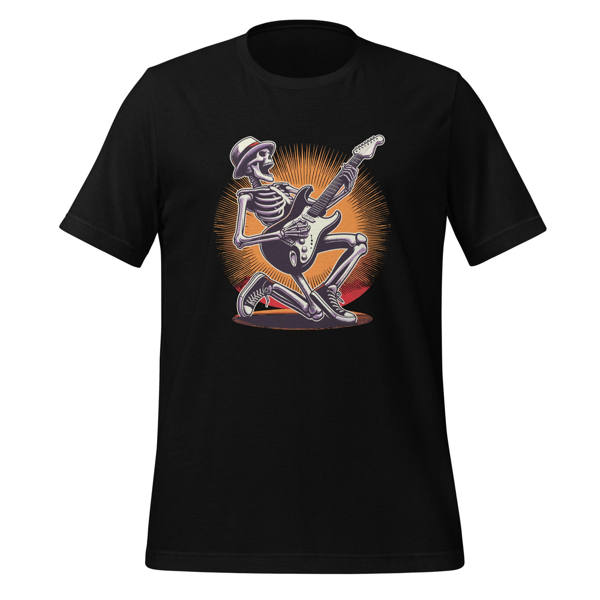 Rock And Roll Graphic Band Skeleton Playing Guitar Unisex product image 1