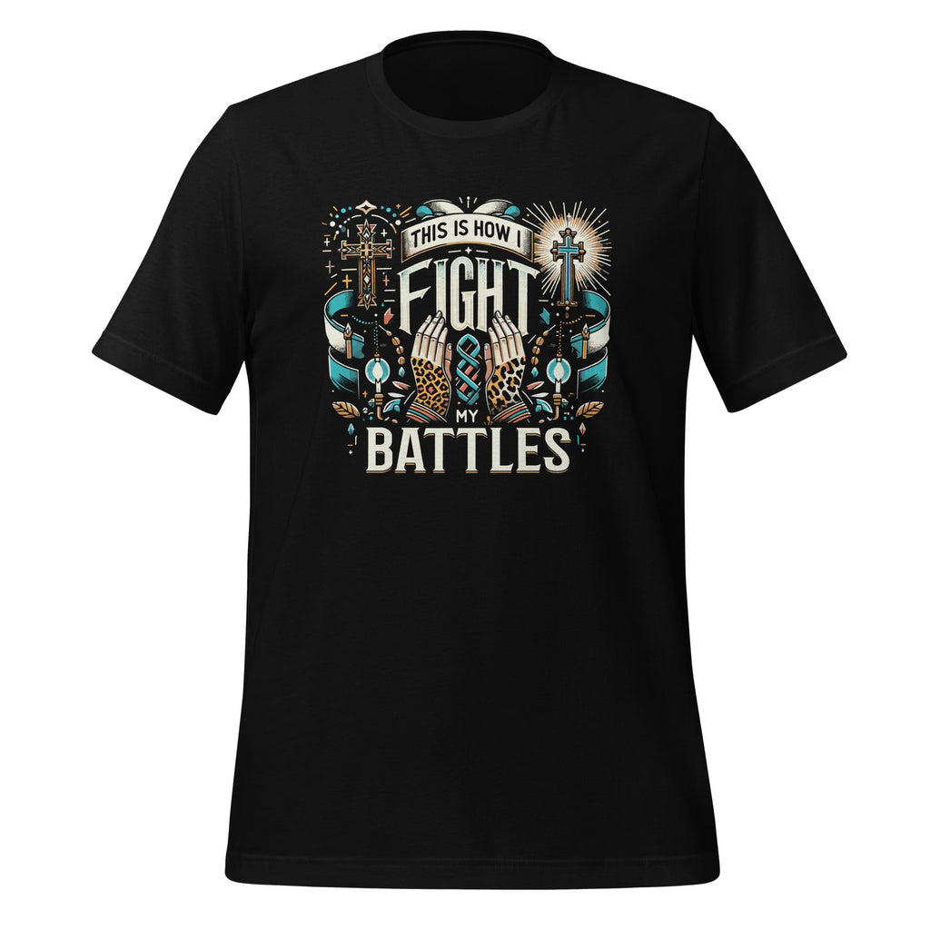 This Is How I Fight My Battles Leopard Cross Christian product image 1