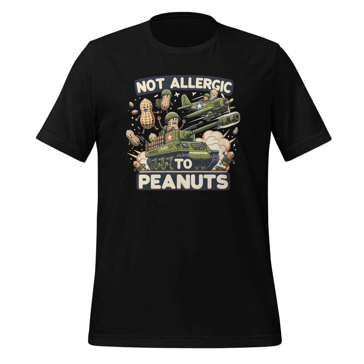 Not Allergic To Peanuts Butter Funny Weird Meme Unisex product image 1