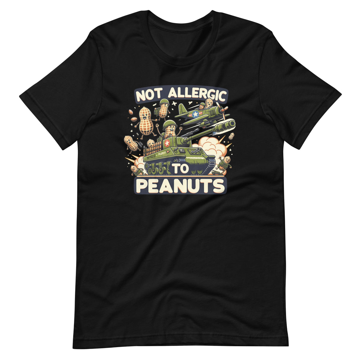 Not Allergic To Peanuts Butter Funny Weird Meme Unisex product image 2