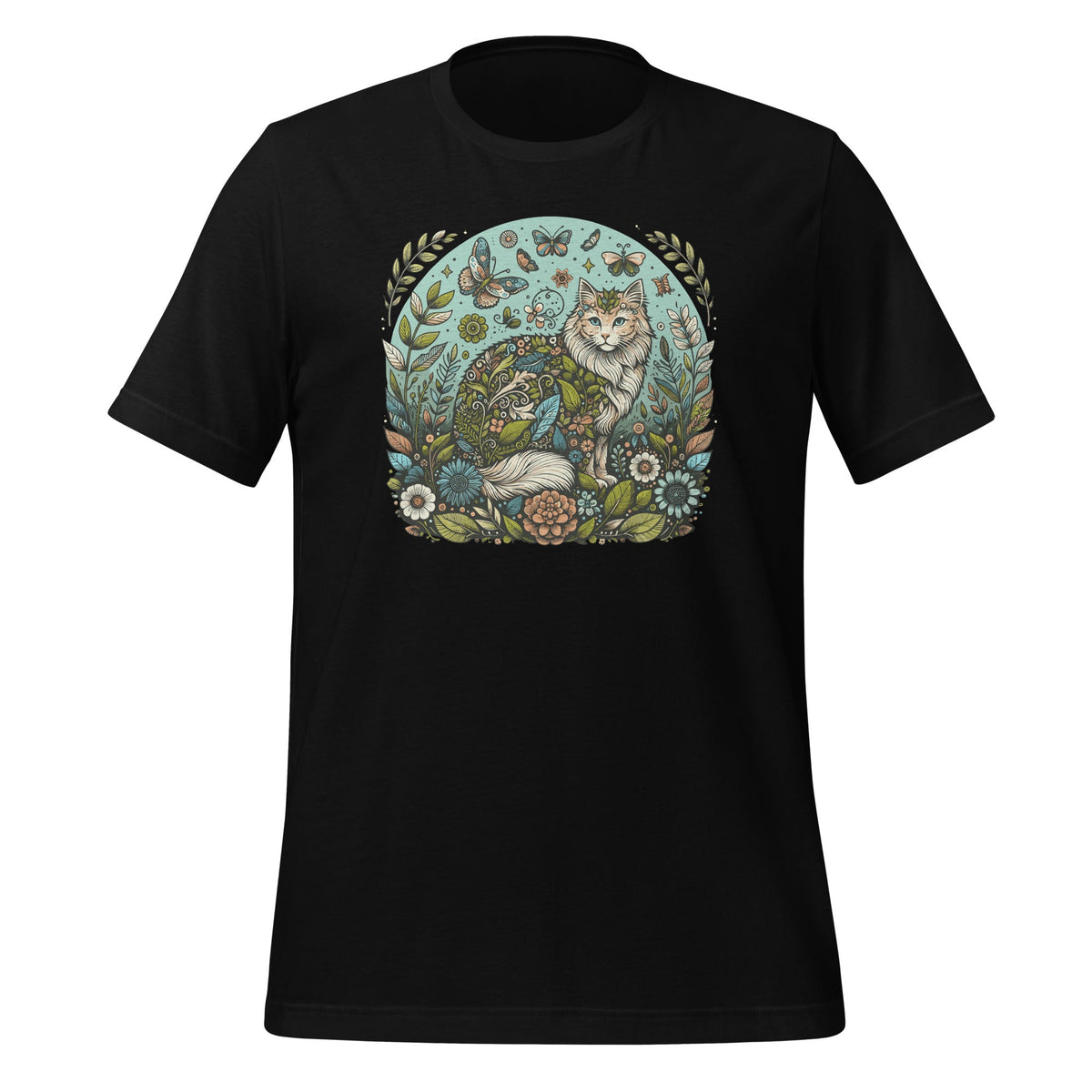 Cottagecore Cat Aesthetic Garden Nature Lover Unisex T-Shirt product image 1