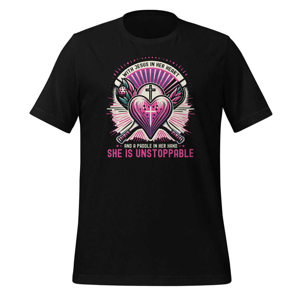 Jesus Heart And A Pickleball Paddle Saying Motivational product image 1