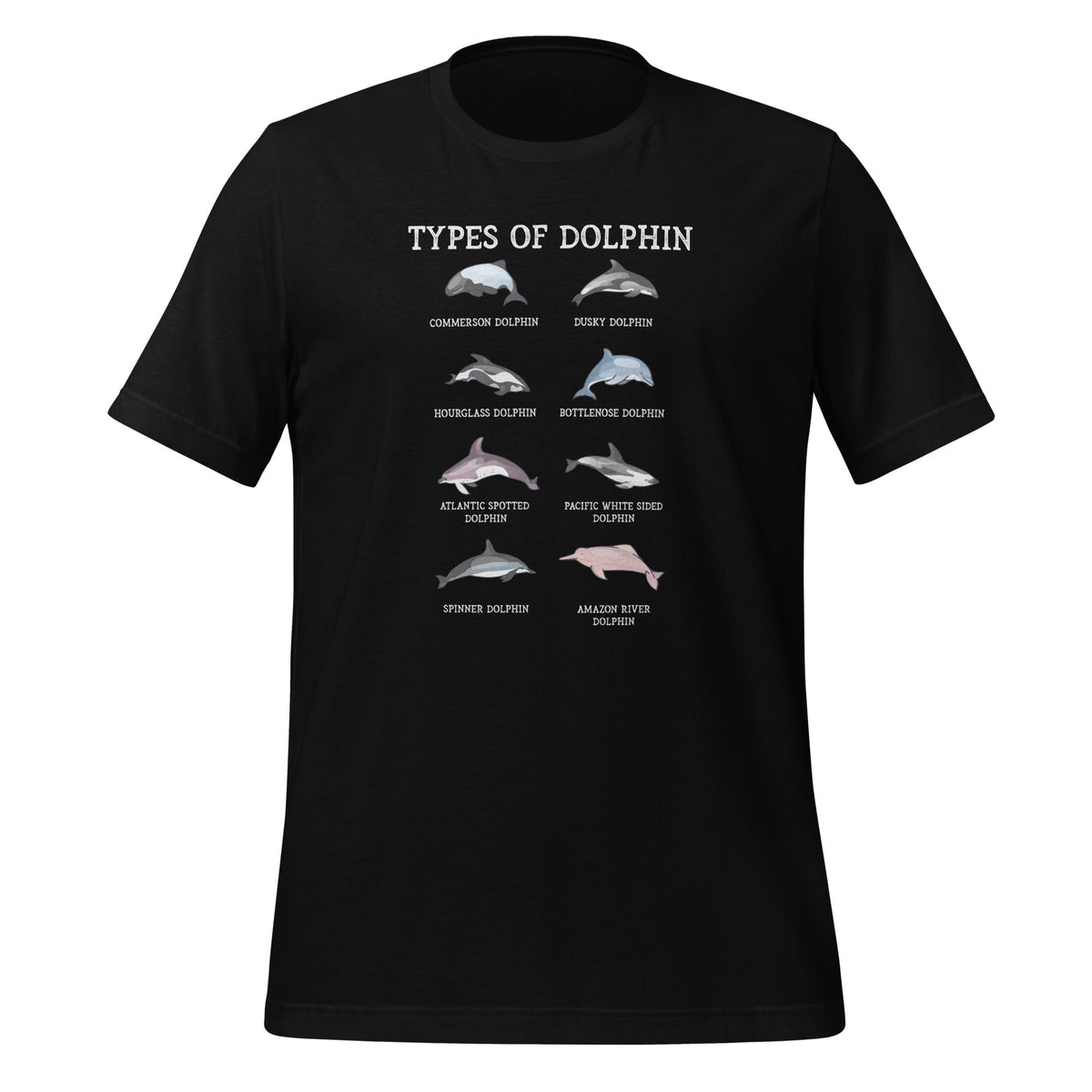 Types Of Dolphins Sea Creatures Animal Lover Dolphin Day product image 1