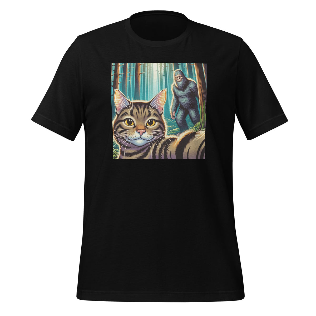 Cat Bigfoot Sasquatch Selfie Photo Funny Retro Classic product image 1
