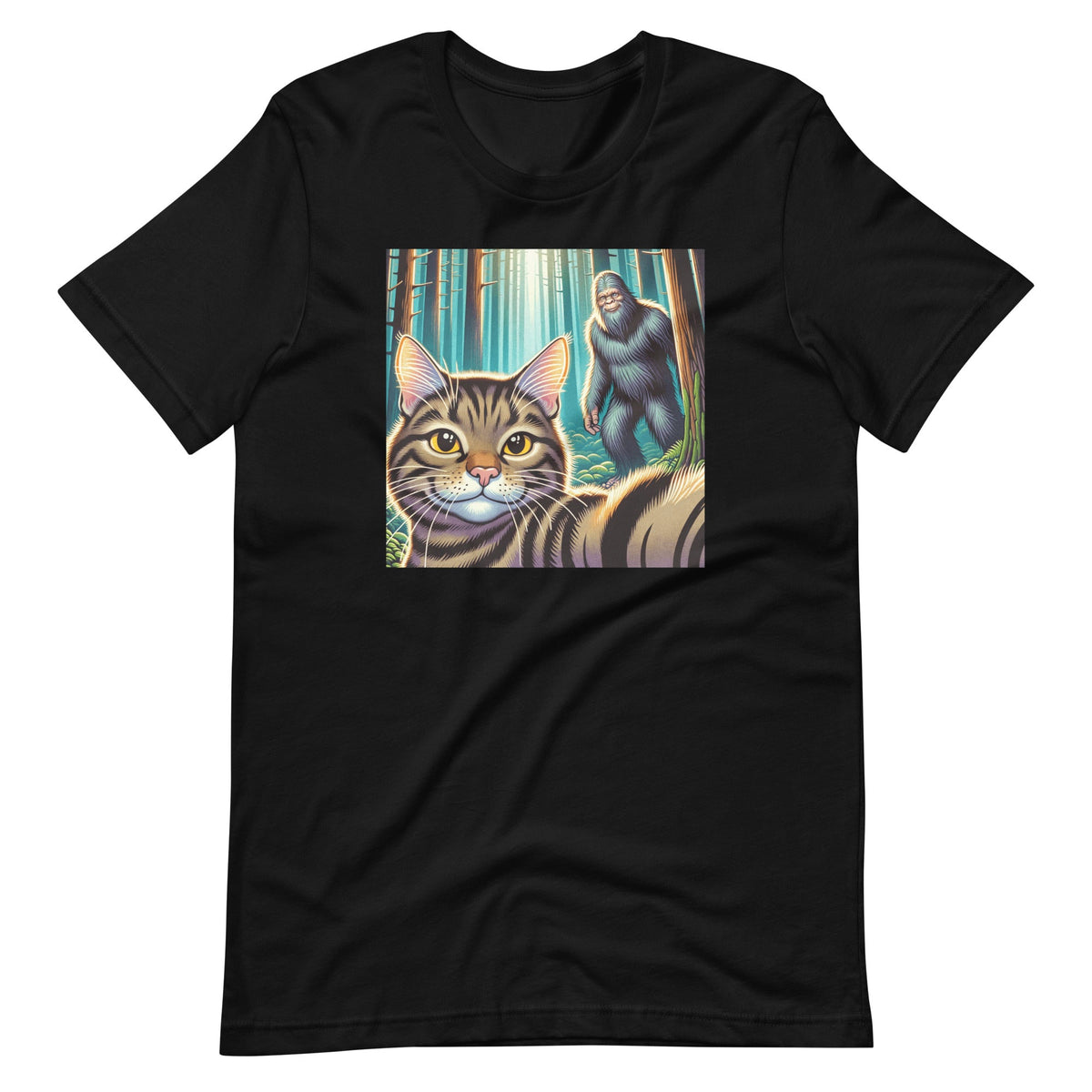 Cat Bigfoot Sasquatch Selfie Photo Funny Retro Classic product image 2