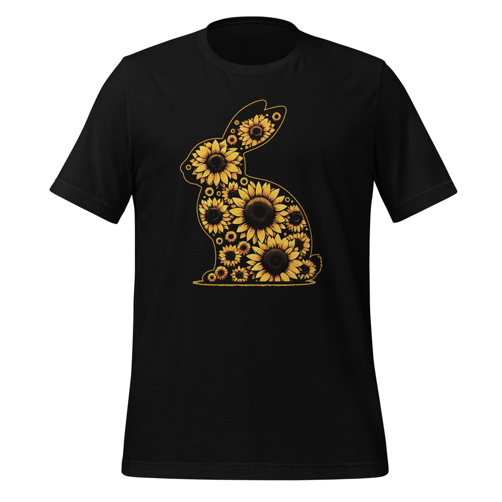 Easter Sunflower Bunny Rabbit Vintage Flowers Unisex T-Shirt product image 1