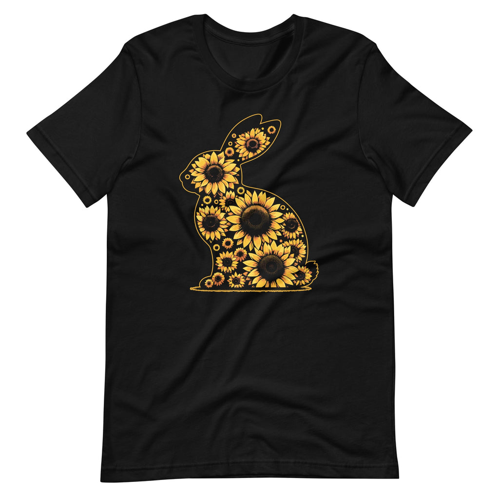 Easter Sunflower Bunny Rabbit Vintage Flowers Unisex T-Shirt product image 2