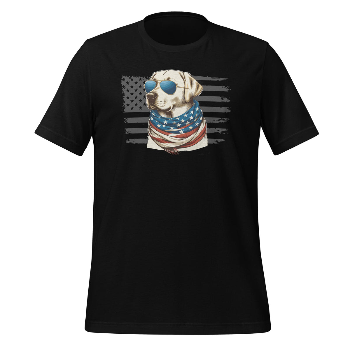 American Flag Yellow Lab Labrador 4th Of July USA Unisex product image 1