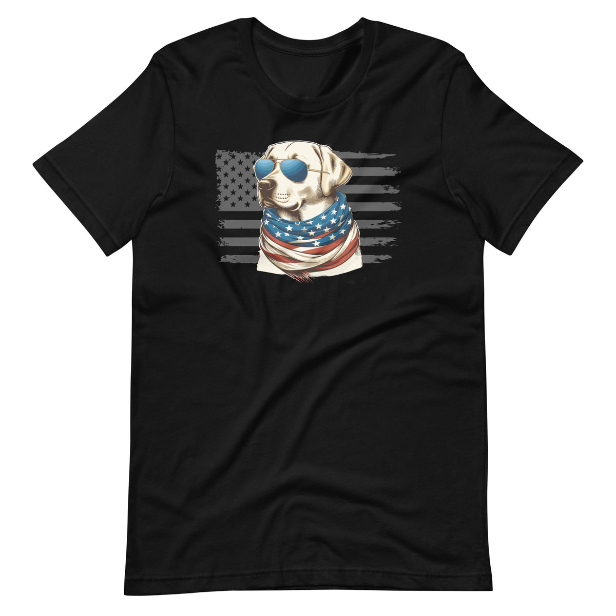 American Flag Yellow Lab Labrador 4th Of July USA Unisex product image 2