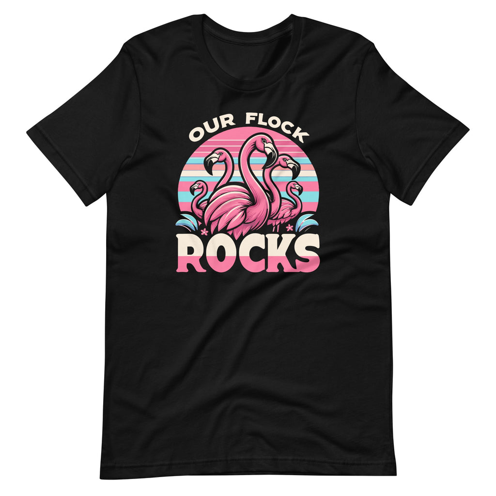 Our Flock Rocks Flamingos Lover Family Vacation Unisex product image 2