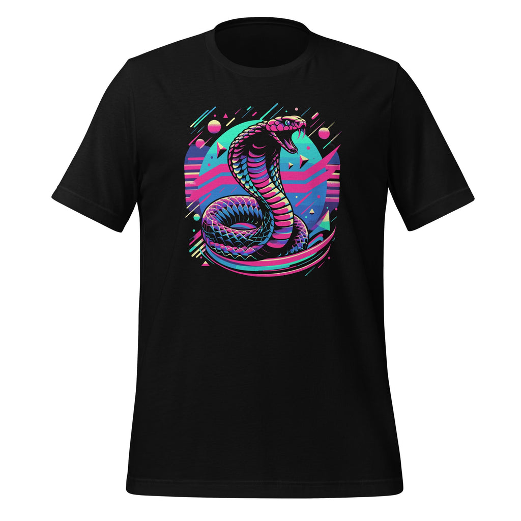 Colorful Cobra Vaporwave Style Vivid Reptile Venom Snake product image 1