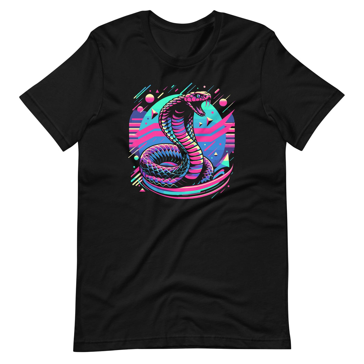 Colorful Cobra Vaporwave Style Vivid Reptile Venom Snake product image 2