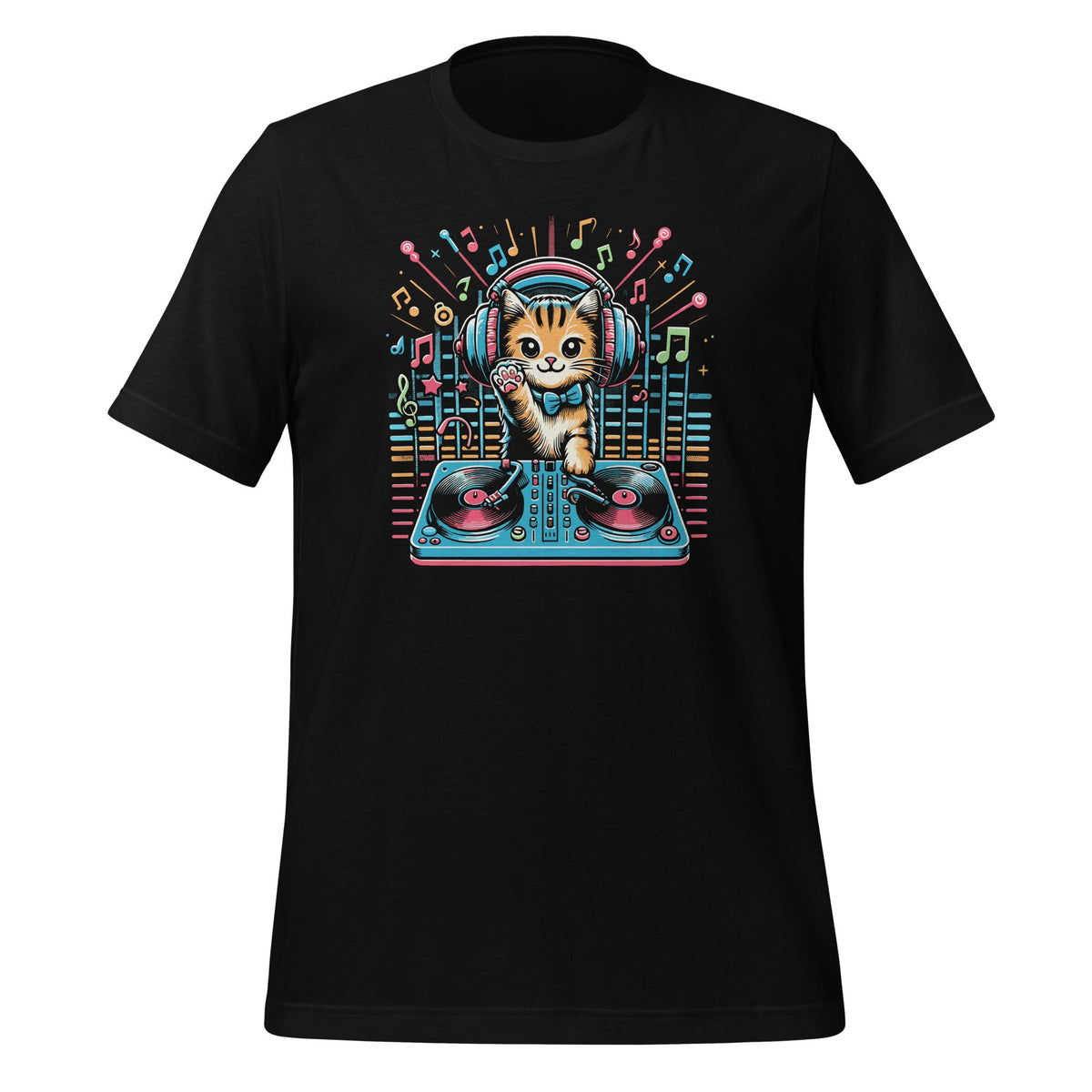 Cute DJ Cat Funny Music Equipment Drawer Graphic Art Unisex product image 1