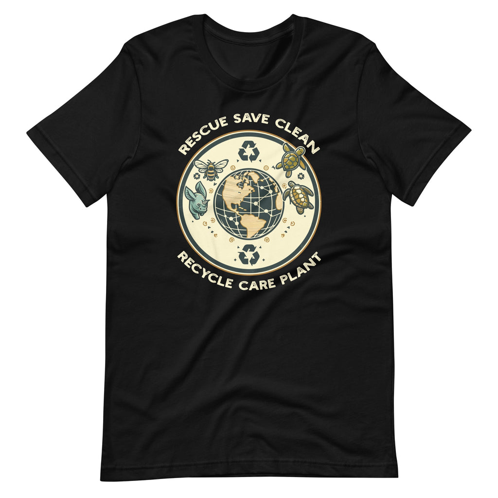Save Bees Rescue Animals Recycle Plastics Retro Earth Day product image 2