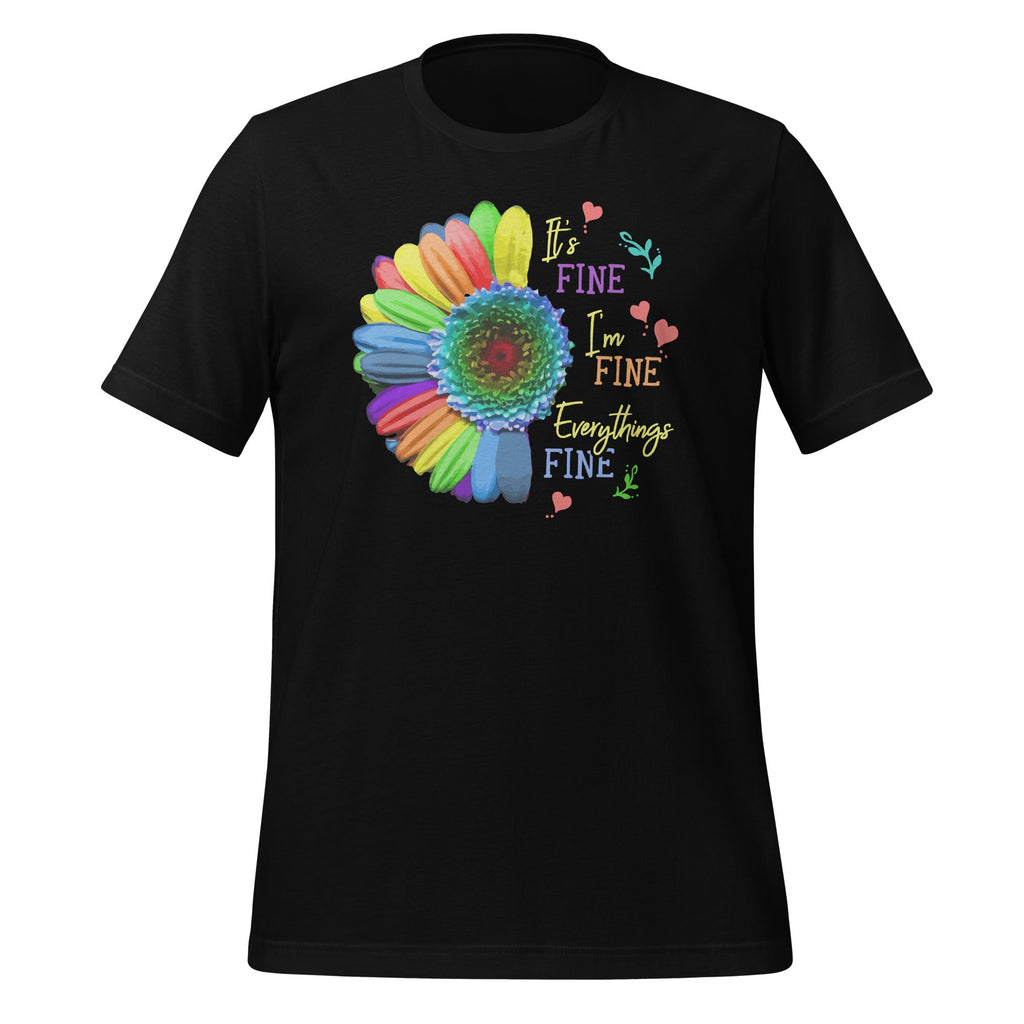 Its Fine Im Everythings - Cool Sunflower Quote Short-Sleeve product image 1