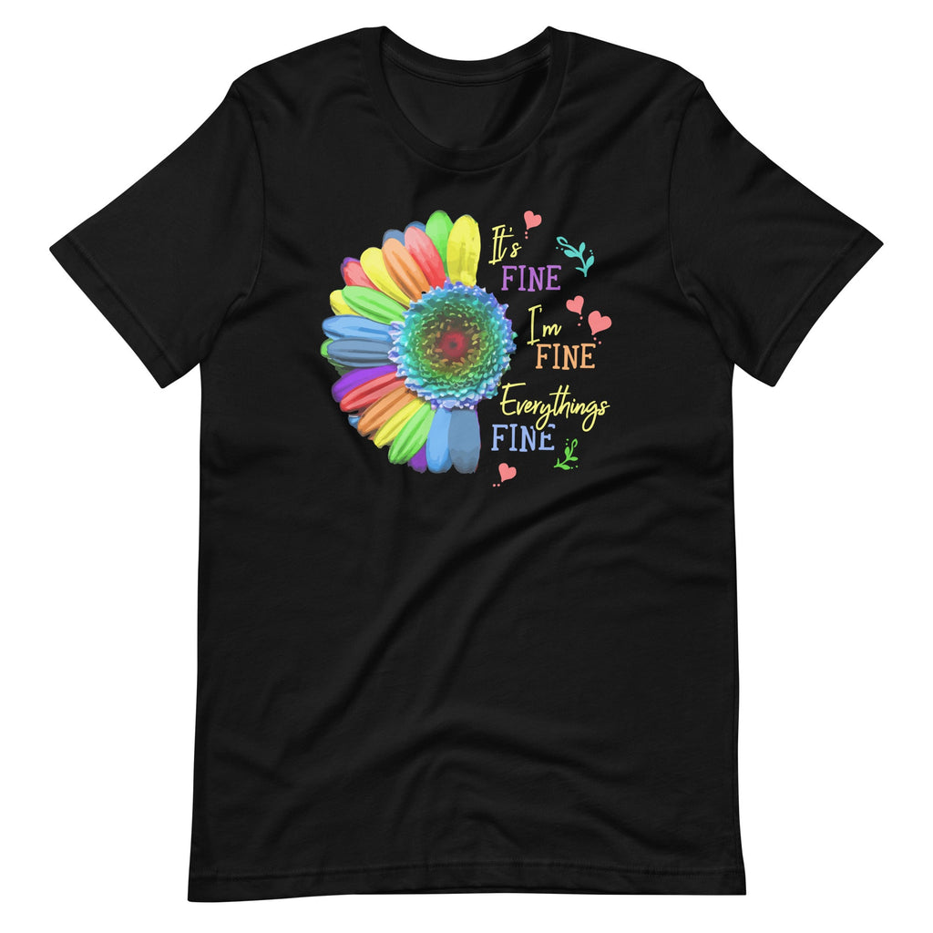 Its Fine Im Everythings - Cool Sunflower Quote Short-Sleeve product image 2