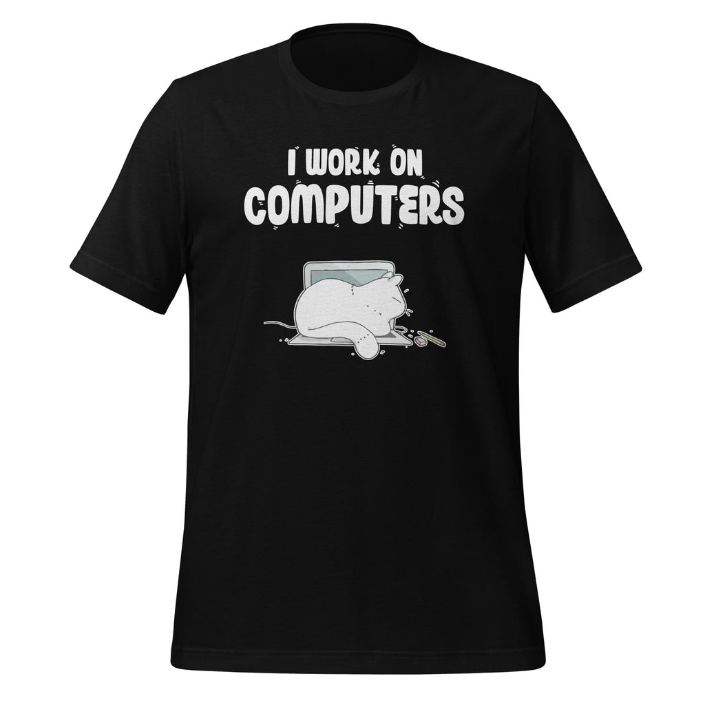 I Work On Computers - Cute Cat Information Technology product image 1
