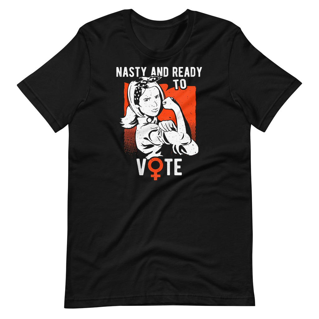 Nasty And Ready To Vote - Funny Vintage Retro Feminist product image 2