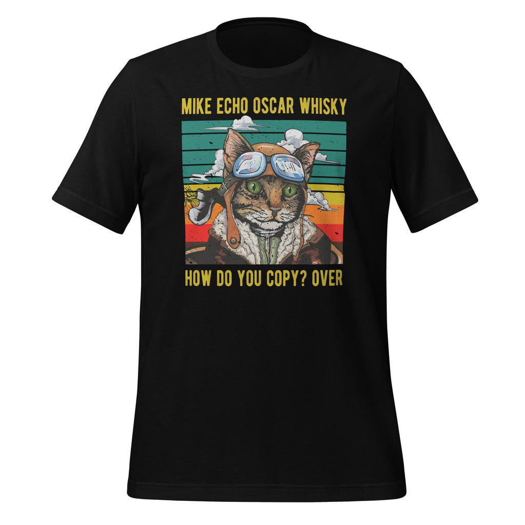 Mike Echo Oscar Whisky Cat - Funny Pun Pilot Vintage product image 1