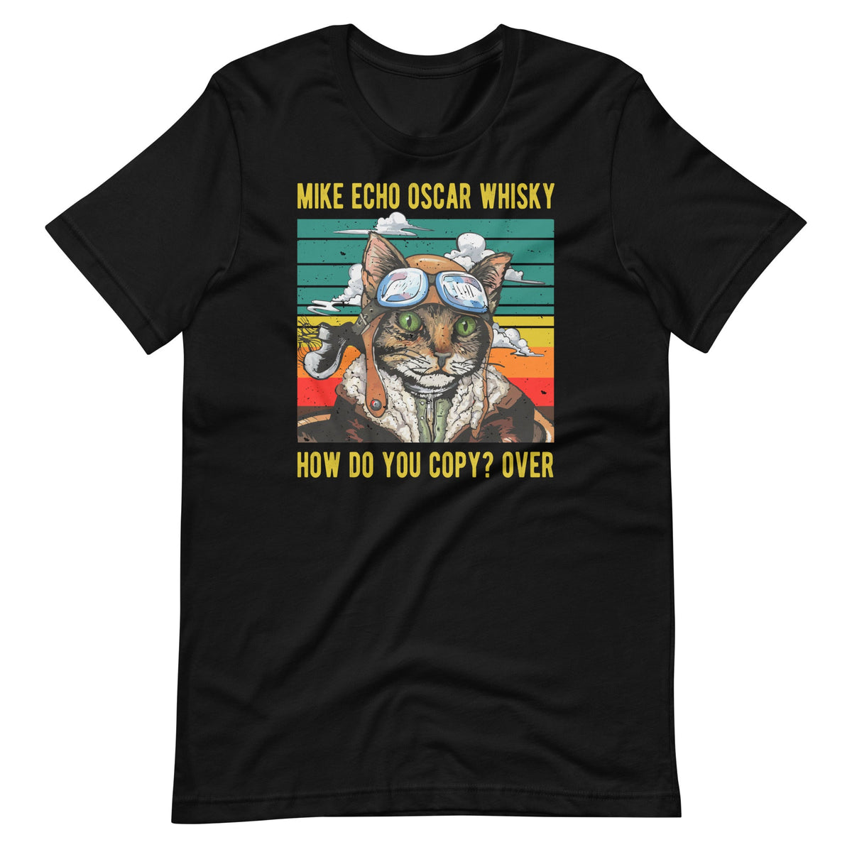 Mike Echo Oscar Whisky Cat - Funny Pun Pilot Vintage product image 2