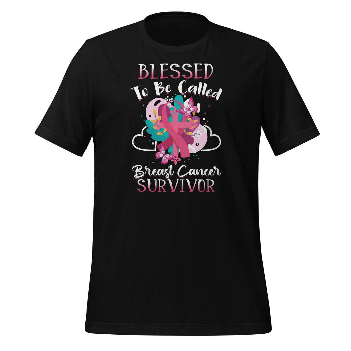 Blessed To Be Called Breast Cancer Survivor Pink Butterfly product image 1
