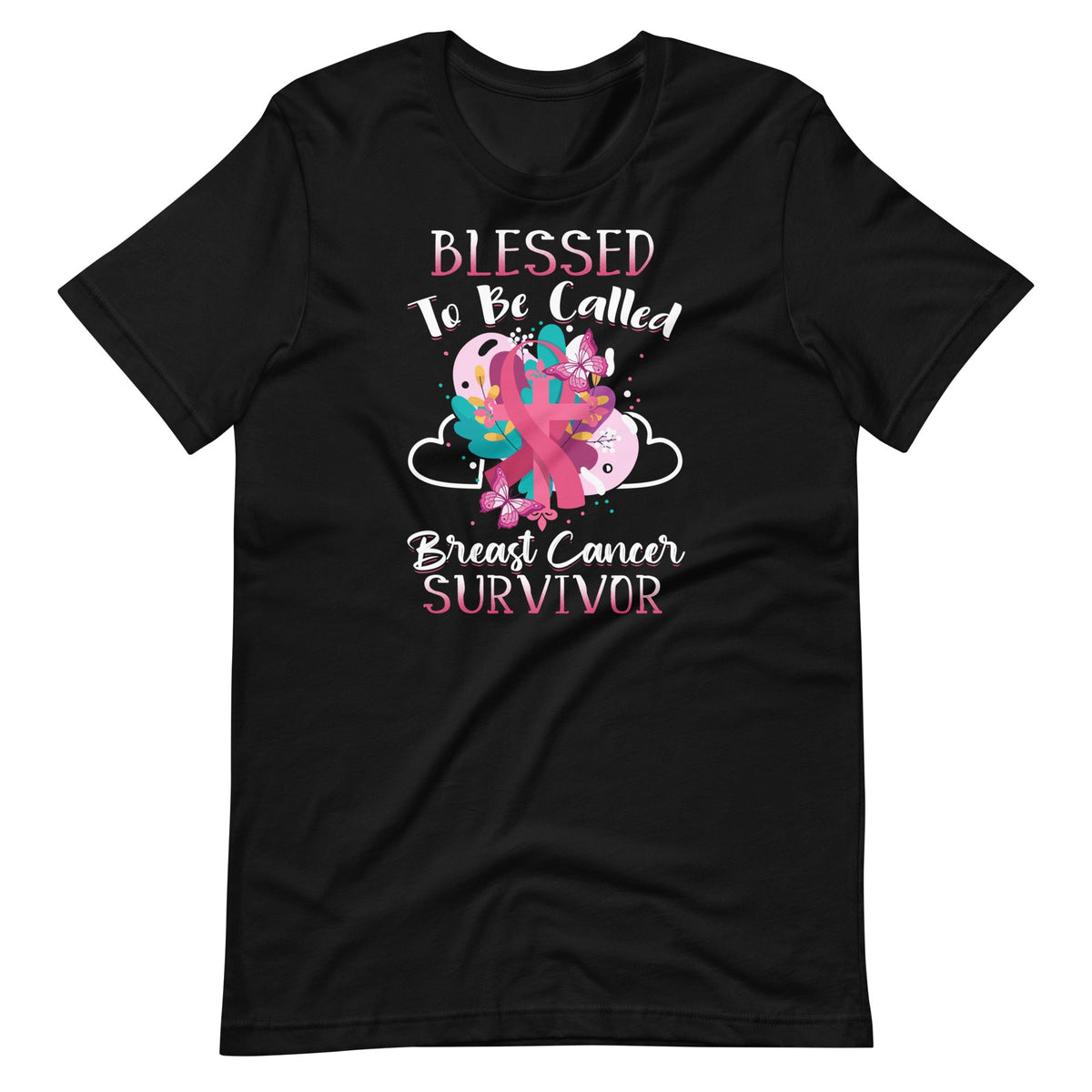 Blessed To Be Called Breast Cancer Survivor Pink Butterfly product image 2