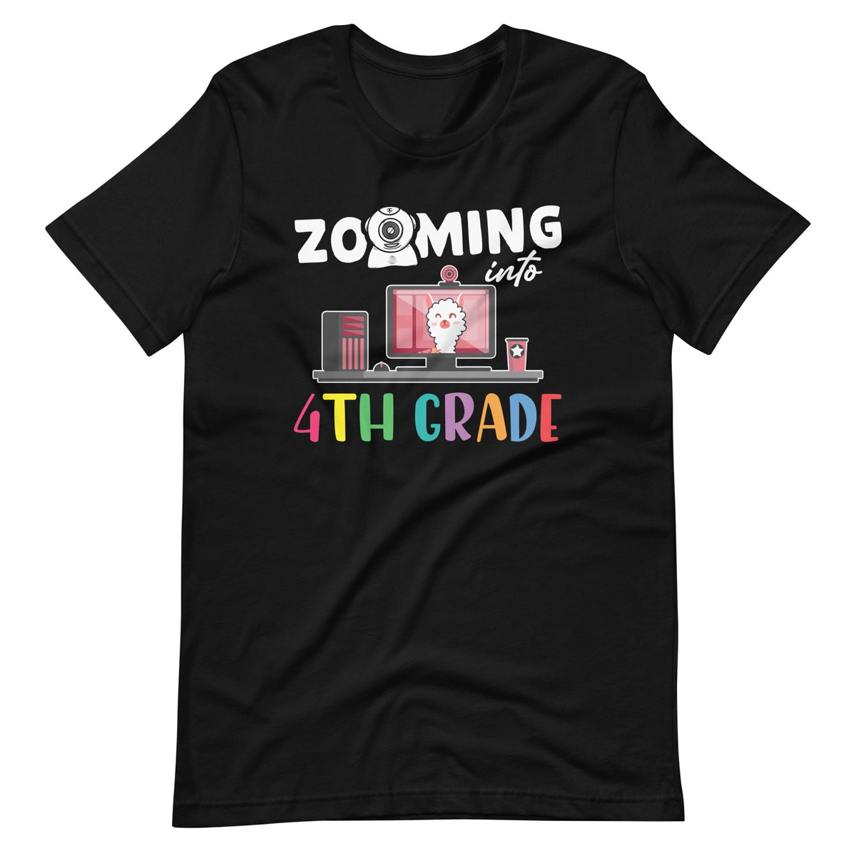 Zooming Into 4th Grade - Back To School Llama Lover product image 2