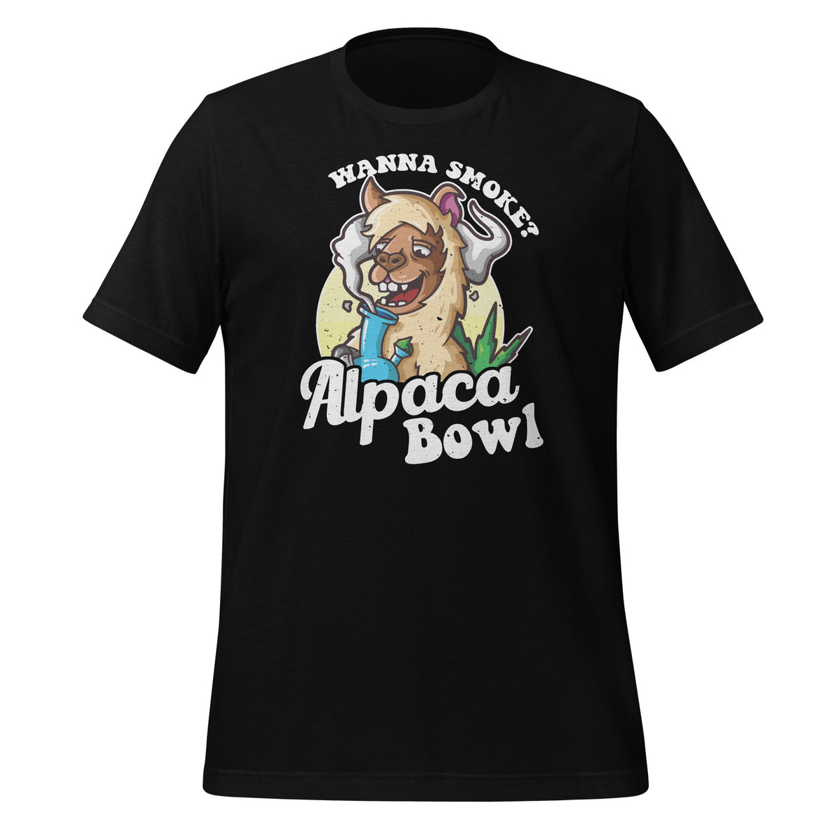 Wanna Smoke Alpaca Bowl - Funny Weed Cannabis Lover product image 1