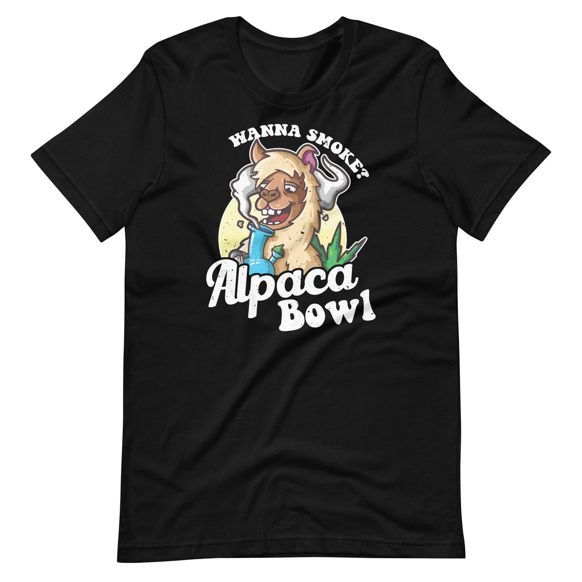 Wanna Smoke Alpaca Bowl - Funny Weed Cannabis Lover product image 2
