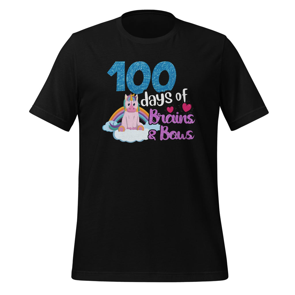 100 Days Of Brains Bows - Unicorn - 100th Day Of School product image 1