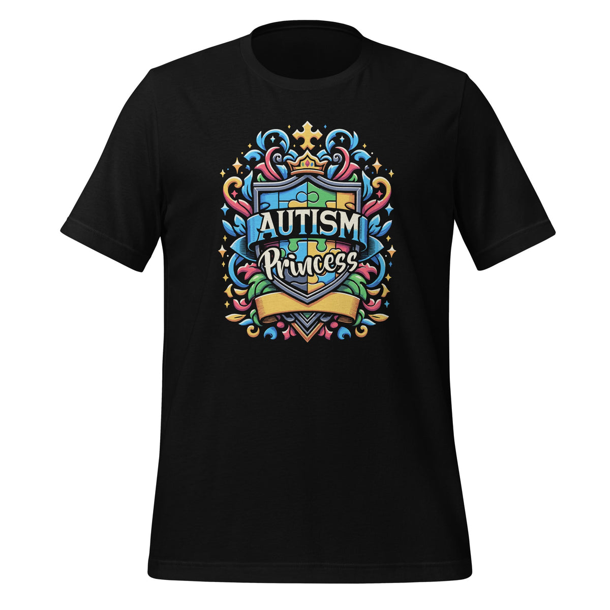 Autism Princess Autistic Puzzle Support Awareness Unisex product image 1