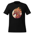 Burning Horse Animal Cool Horses Fire Flames Unisex T-Shirt product image 1