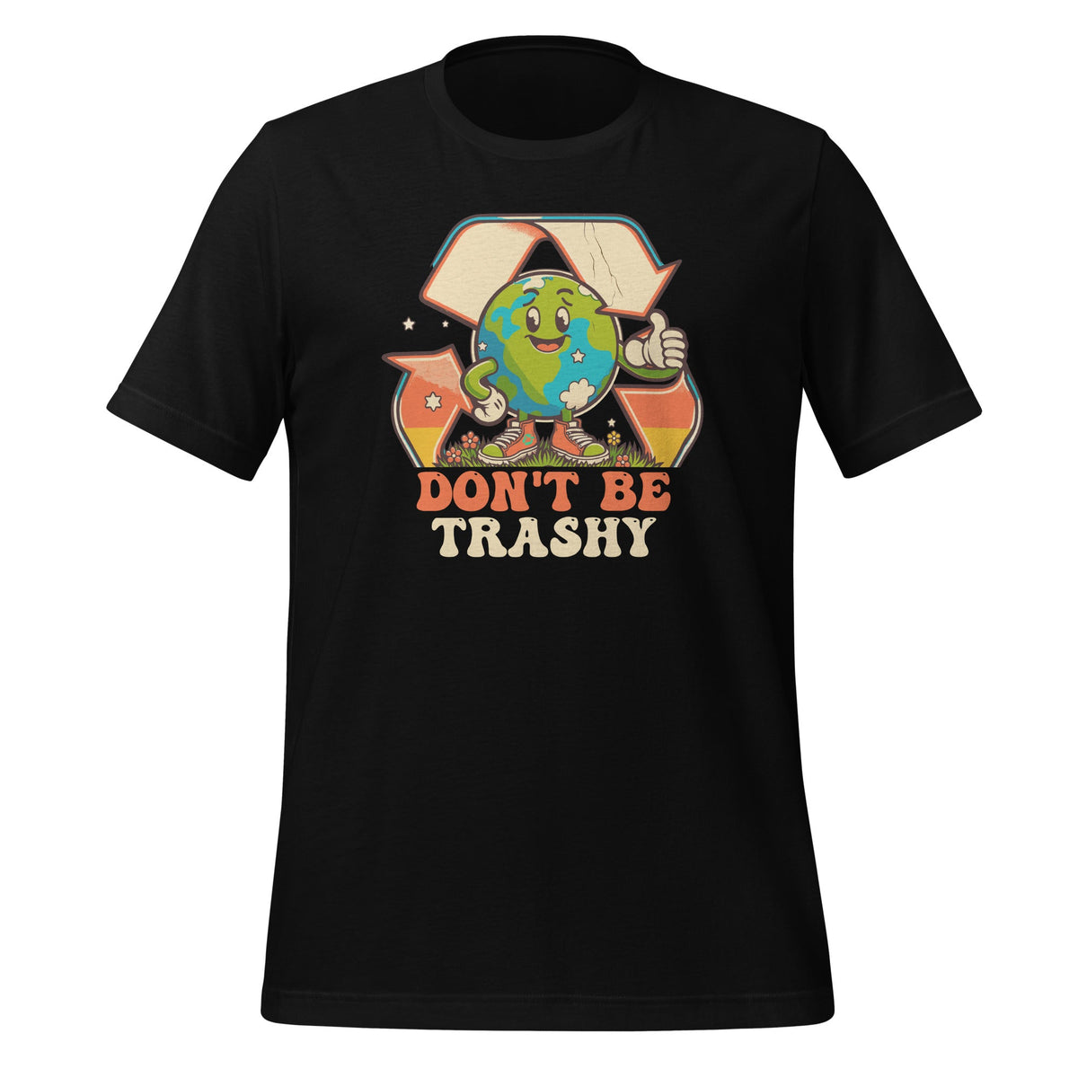 Earth Day Don't Be Trashy Retro Aesthetics Funny Unisex product image 1