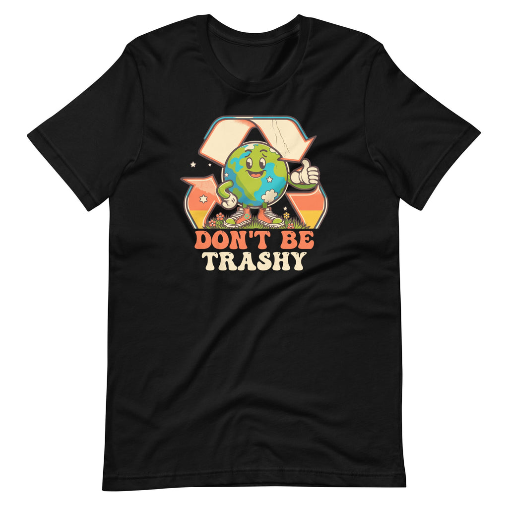 Earth Day Don't Be Trashy Retro Aesthetics Funny Unisex product image 2