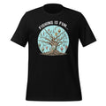 Fishing Is Fun Bobbers Stuck In Tree Unisex T-Shirt product image 1