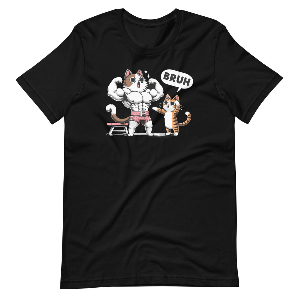Gym Cats Bruh Meme Training Saying Jokes Animal Unisex product image 2