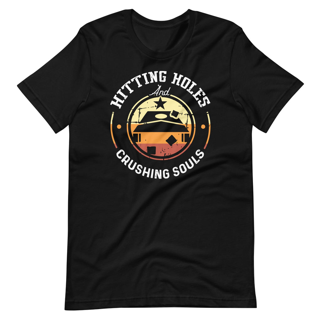 Hitting Holes and Crushing Souls - Cornhole Funny Saying product image 2